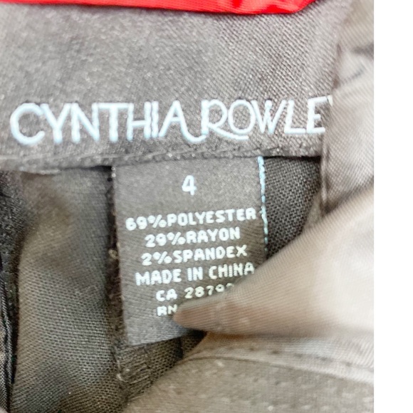 CYNTHIA ROWLEY Capri slacks - Picture 5 of 5